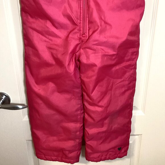 Carter's Pink Girls Ski Bib Snow Pants Size L 6X Skiing Snow Winter - Picture 3 of 15
